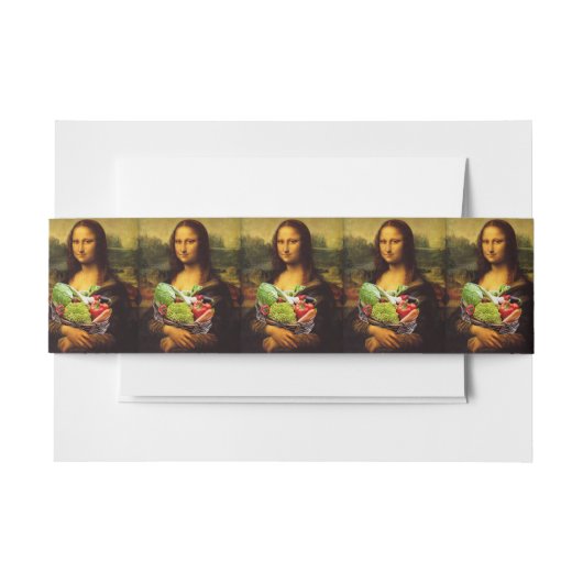 Mona Lisa Lieben Gemüse Einladungsbanderole (Vorderseite Beispiel)