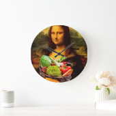 Mona Lisa Lieben Gemüse Große Wanduhr (Zuhause)