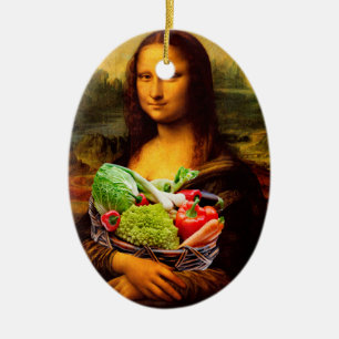 Mona Lisa Lieben Gemüse Keramik Ornament