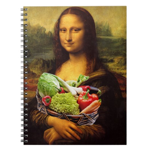 Mona Lisa Lieben Gemüse Notizblock (Vorderseite)