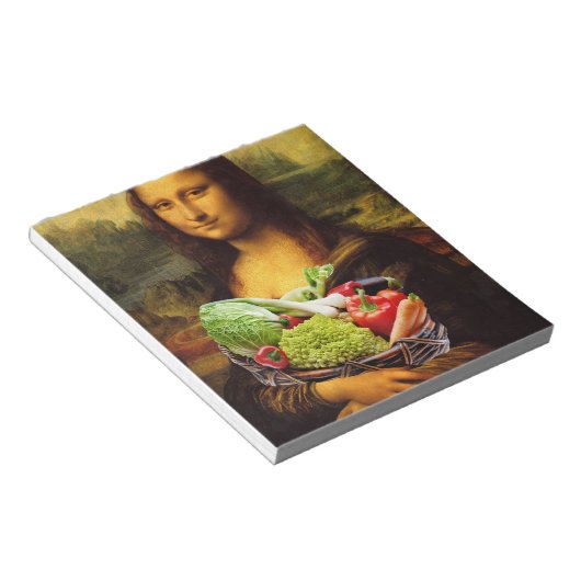 Mona Lisa Lieben Gemüse Notizblock (angewinkelt)