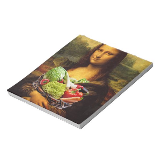 Mona Lisa Lieben Gemüse Notizblock (Rotiert)