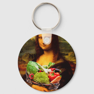 Mona Lisa Lieben Gemüse Schlüsselanhänger