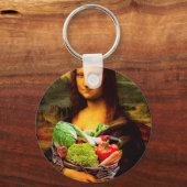 Mona Lisa Lieben Gemüse Schlüsselanhänger (Vorderseite)