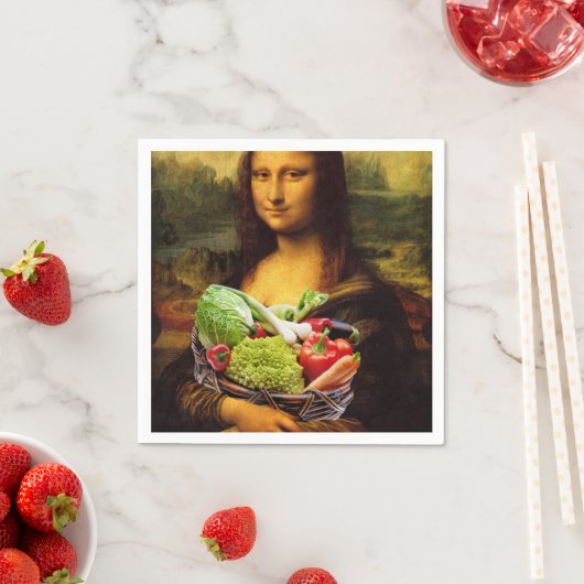 Mona Lisa Lieben Gemüse Serviette (Beispiel)