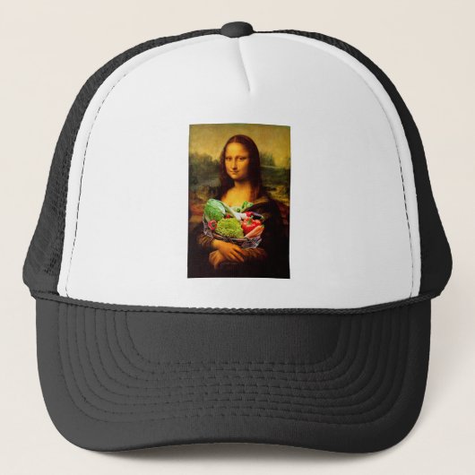 Mona Lisa Lieben Gemüse Truckerkappe (Vorderseite)