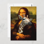 Mona Lisa Lieben Giraffen A Lot Postkarte (Vorne/Hinten)