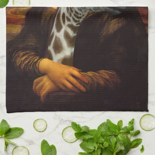 Mona Lisa Lieben Giraffen Handtuch (Gefaltet)