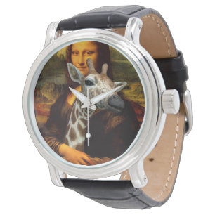 Mona Lisa Lieben Giraffes Armbanduhr