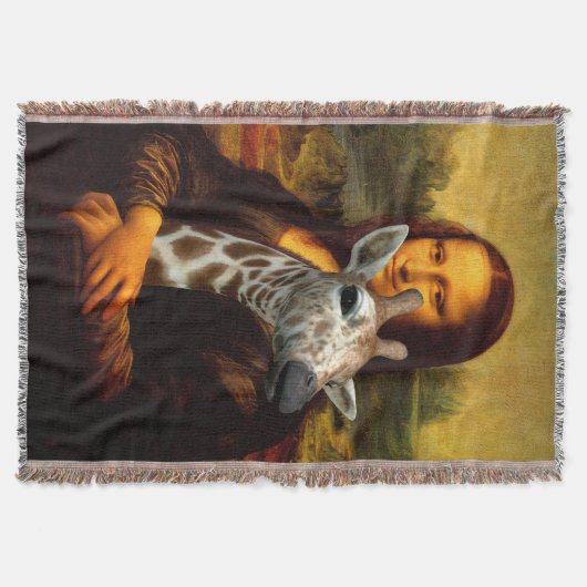Mona Lisa Lieben Giraffes Decke (Vorderseite)