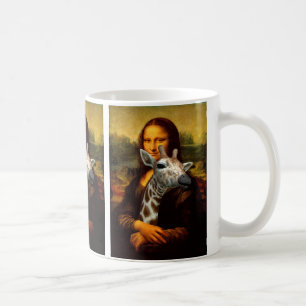 Mona Lisa Lieben Giraffes Kaffeetasse