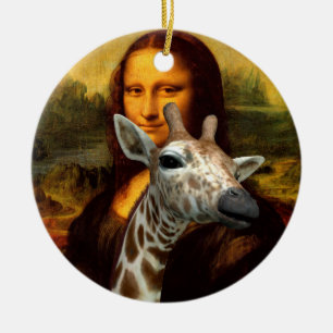 Mona Lisa Lieben Giraffes Keramikornament