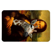 Mona Lisa Lieben Giraffes Magnet (Horizontal)
