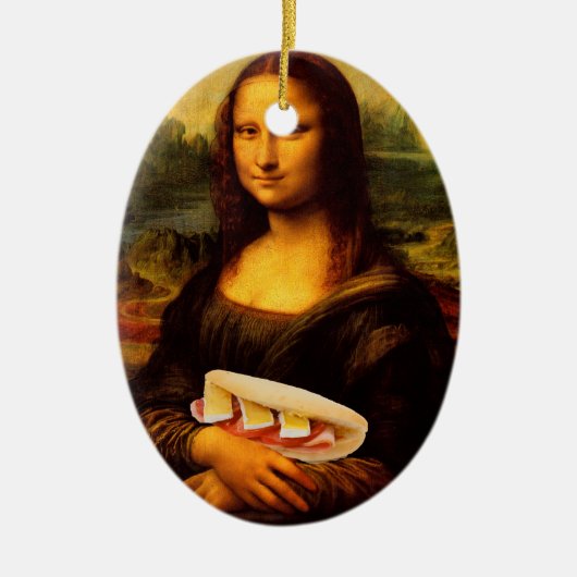 Mona Lisa Lieben Paninis Keramikornament (Vorne)