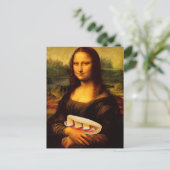 Mona Lisa Lieben Paninis Postkarte (Stehend Vorderseite)