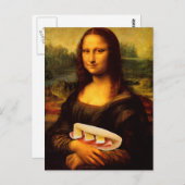 Mona Lisa Lieben Paninis Postkarte (Vorne/Hinten)