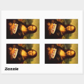 Mona Lisa Lieben Paninis Rechteckiger Aufkleber (Blatt)