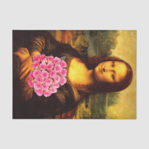 Mona Lisa Lieben Pink Roses Seidenpapier