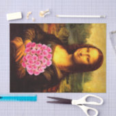 Mona Lisa Lieben Pink Roses Seidenpapier (Handwerk)