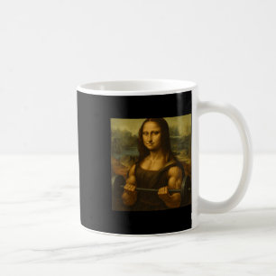 Mona Lisa Lifting Weights Strong Art gewinnt Bodyb Kaffeetasse