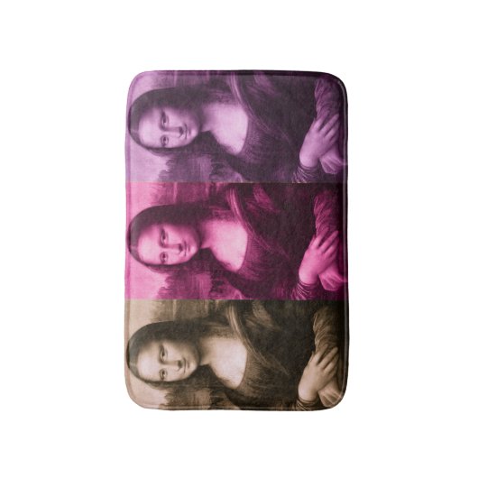 Mona Lisa Lila Pink Chocolate Badematte (Vorderseite Vertikal)