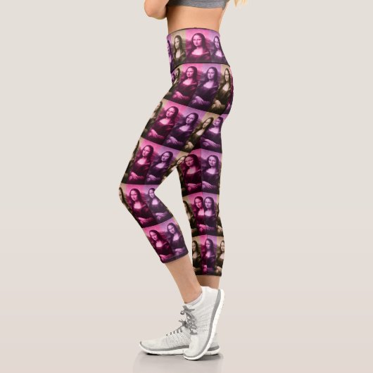 Mona Lisa Lila Pink Chocolate Capri Leggings (Links)