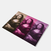 Mona Lisa Lila Pink Chocolate Fußmatte (Schrägansicht)