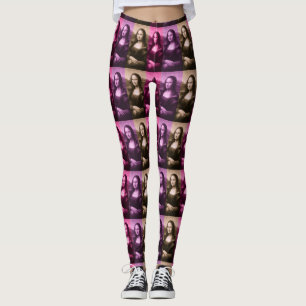 Mona Lisa Lila Pink Chocolate Leggings