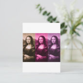 Mona Lisa Lila Pink Chocolate Postkarte (Stehend Vorderseite)