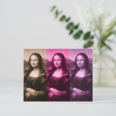 Mona Lisa Lila Pink Chocolate Postkarte (Stehend Vorderseite)
