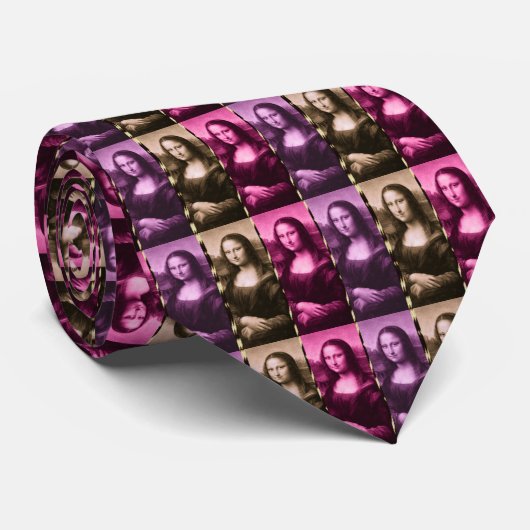 Mona Lisa Lila Rosa Schokolade Krawatte (Gerollt)