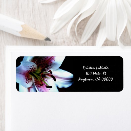 Mona Lisa Lily-Adressetikett (Insitu)