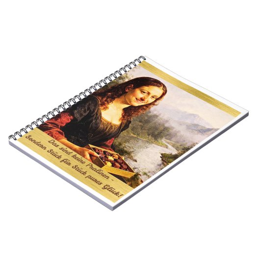 Mona Lisa mag Pralinen Notizblock (Linke Seite)