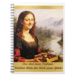 Mona Lisa mag Pralinen Notizblock