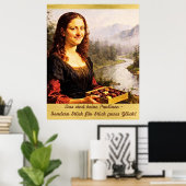 Mona Lisa mag Pralinen Poster (Heimbüro)