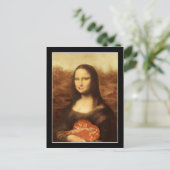 Mona Lisa mag Valentine's Candy Feiertagspostkarte (Stehend Vorderseite)
