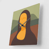 Mona Lisa Malerei Kunst-Quadrat Uhr (Winkel)