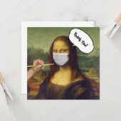 Mona Lisa masked Karte (Vorderseite/Rückseite Beispiel)