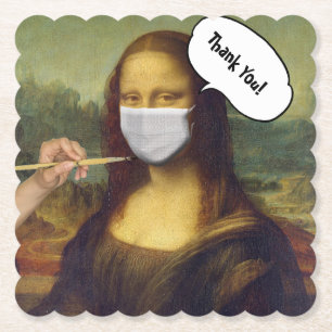 Mona Lisa masked Untersetzer