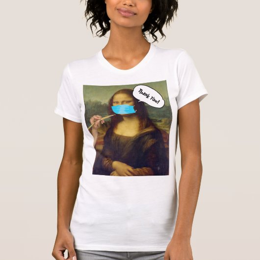 Mona Lisa maskiert T-Shirt (Vorderseite)