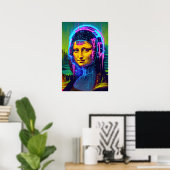 Mona Lisa Meme Pop Art  Poster (Heimbüro)