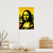Mona Lisa Meme Pop Art Poster (Küche)