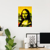 Mona Lisa Meme Pop Art Poster (Heimbüro)