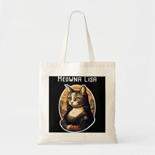 Mona Lisa Meowna Lisa Cat Lover Cat Owner Cat Mama Tragetasche (Vorne)