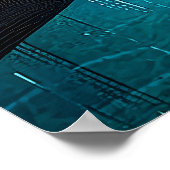 Mona Lisa - Minimalistische kubistische Vision Poster (Ecke)