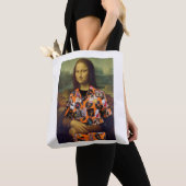 Mona Lisa mit 40. Wiedersehen T - Shirt Tote Tasch Tasche (Von Nahem)