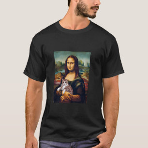 Mona Lisa mit American Shorthair Katzenliebhaber T T-Shirt