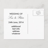 Mona Lisa mit Bouquet von Rote Rosen Ankündigungspostkarte (Rückseite)