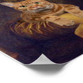 Mona Lisa mit Cat Poster (Ecke)