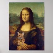 Mona Lisa mit Cat Poster (Vorne)